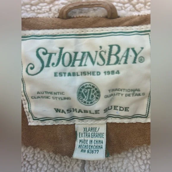 Vintage Suede faux fur lined coat - Picture 7 of 8